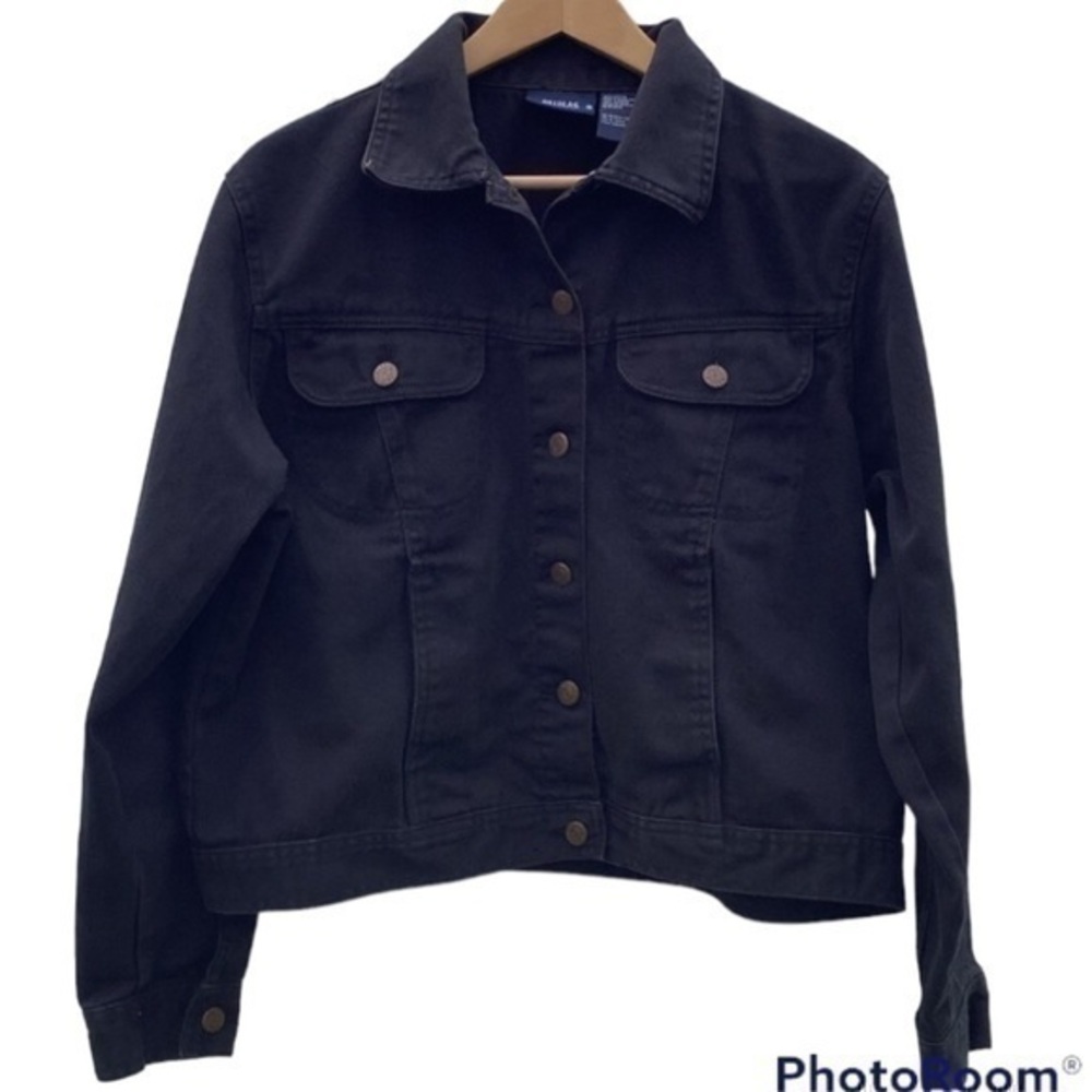 Bill Blass black denim jacket